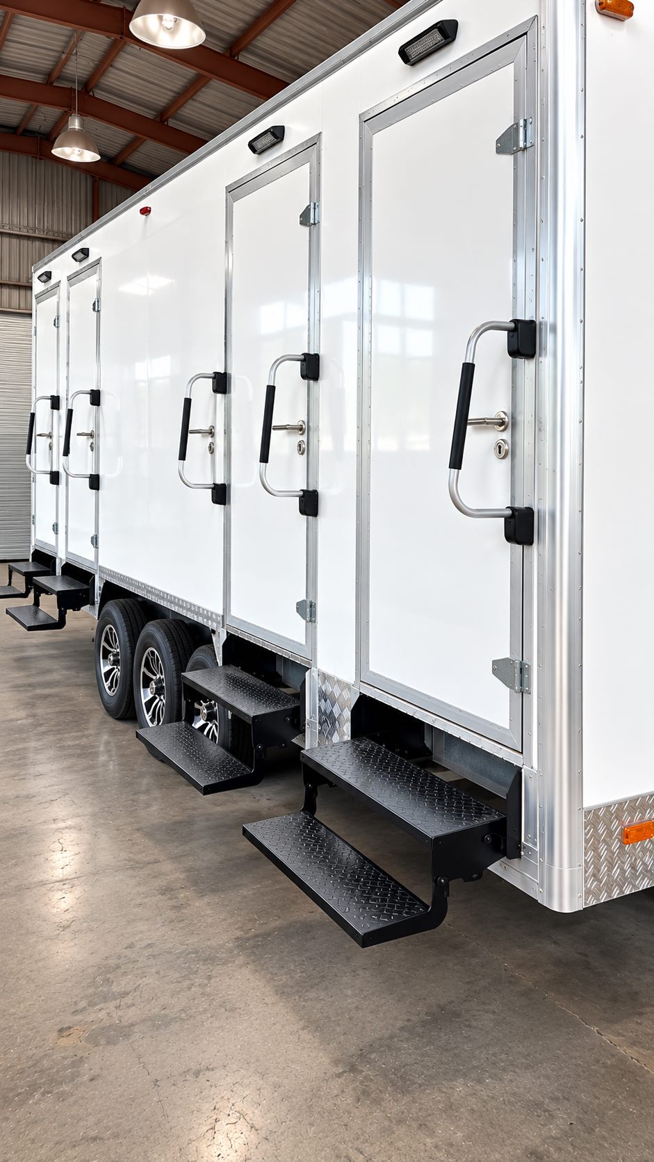 22 ft six-stall shower and restroom combination trailer exterior reference showing 22ft 6 stall shower restroom trailer exterior