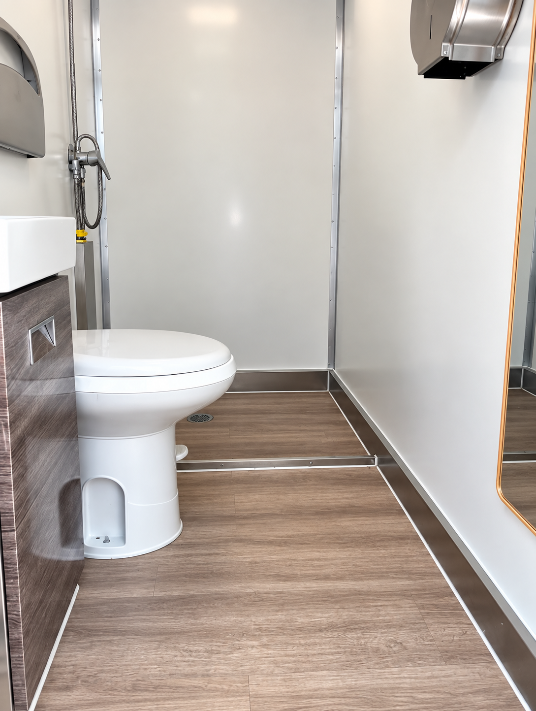 Approved 13 ft shower and restroom combination interior