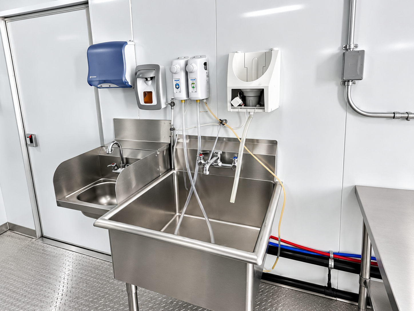 Approved 22 to 26 ft dishwashing trailer interior