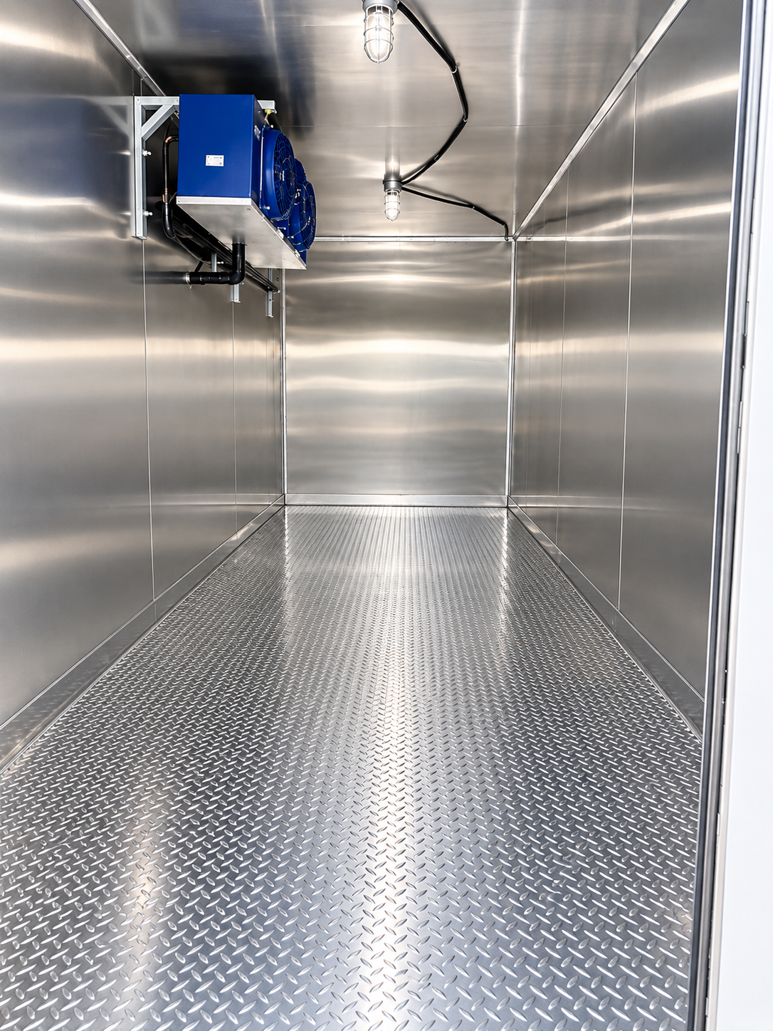 Approved 20 ft refrigerated trailer stainless-steel interior