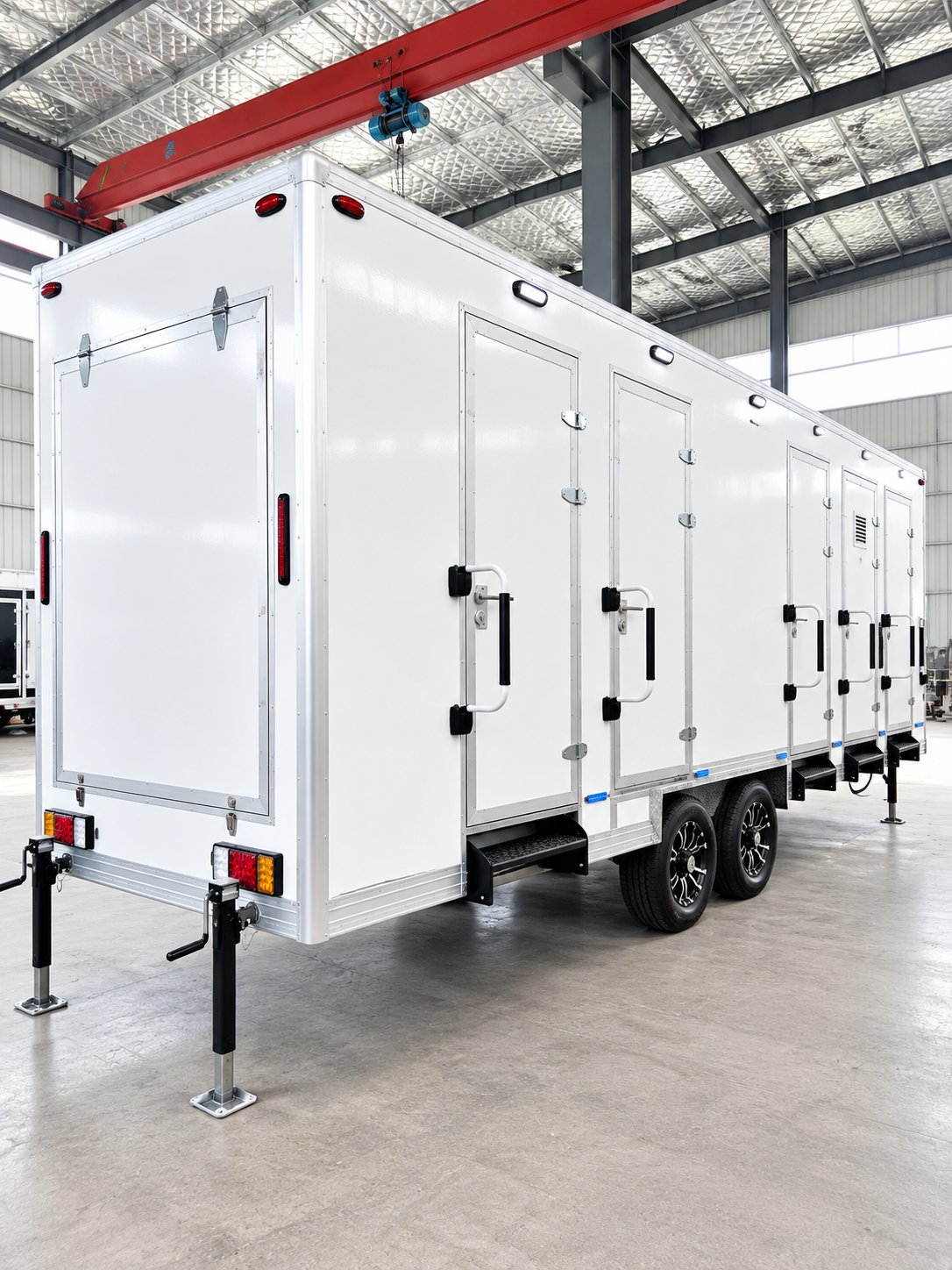 Approved 20 ft shower trailer exterior with private stalls